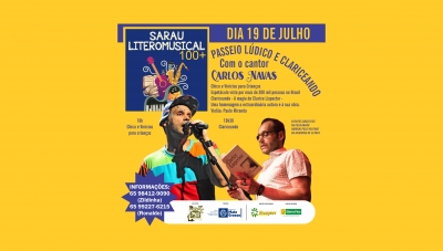 7º Sarau Literomusical contempla show já visto por 300 mil pessoas no Brasil
