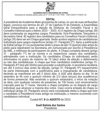 Edital Assembleia Geral Extraordinária